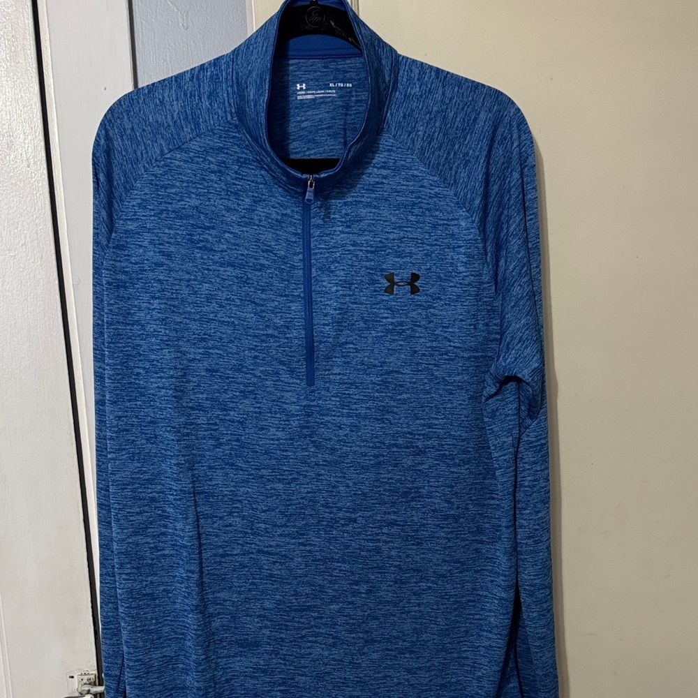 Under Armour Heathered Blue Pullover NWT XL